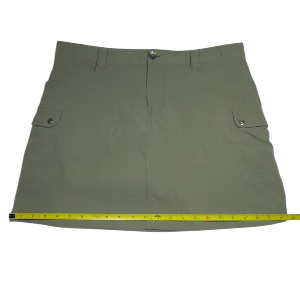 Eddie Bauer Women’s Olive Cargo Travex Flexion Athletic Hiking Skorts Size 8 - Picture 9 of 16